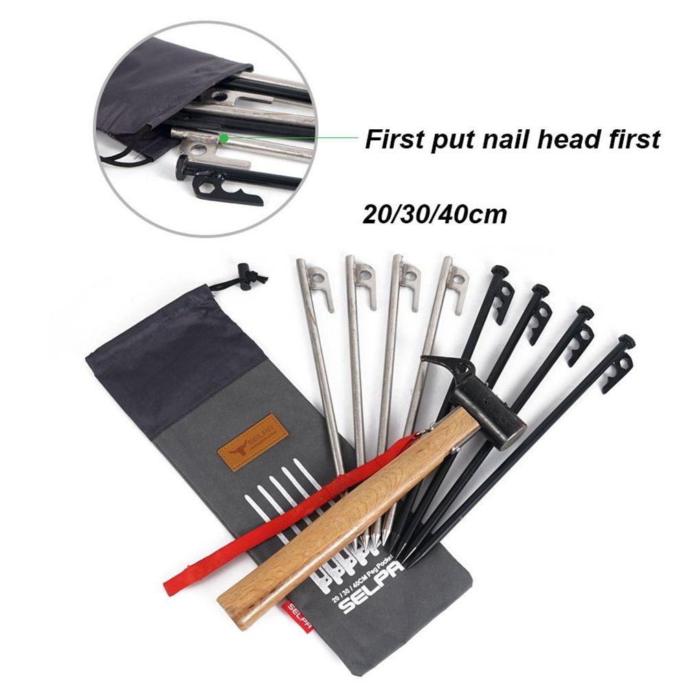 Сумка для хранения принадлежностей для путешествий на открытом воздухе, сумка для колышков и палаток, карман для гвоздей/колышков, чехол