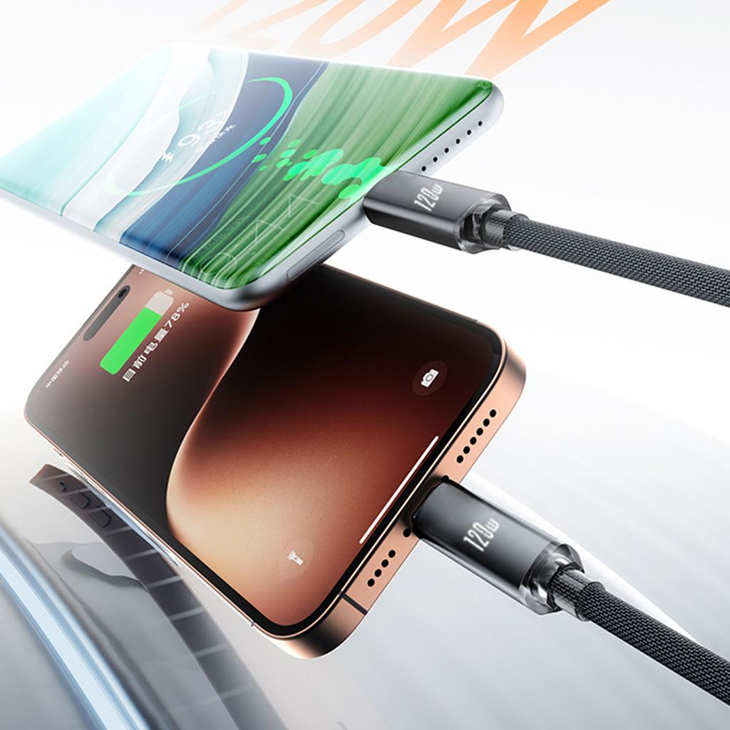 1M/2M USB C на Type C Быстрая зарядка Пружинный кабель Телескопическая зарядка Автомобильное зарядное устройство для телефона Кабель для передачи данных для iPhone Samsung USB-кабели