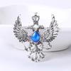 Броши из сплава с двуглавым орлом для женщин, унисекс, животные, для банкета, вечеринки, рюкзака, подарки, ювелирные аксессуары