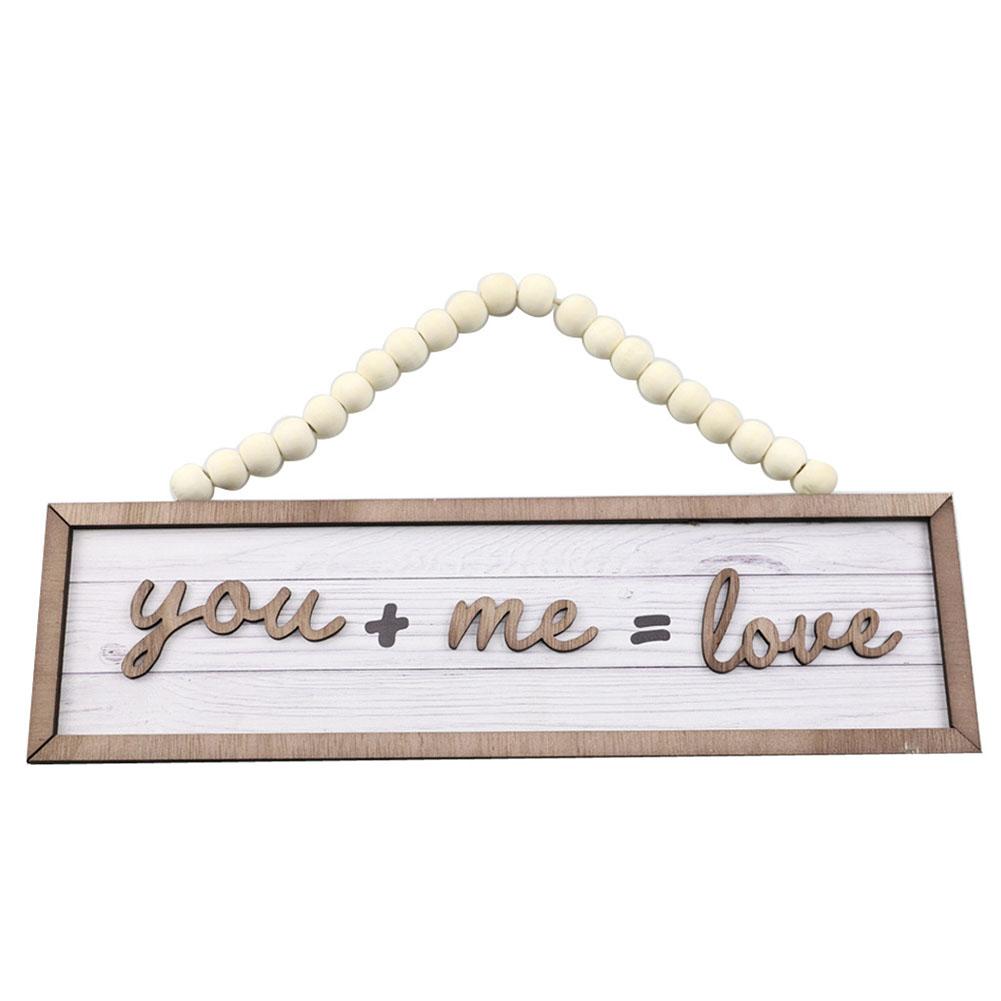 Wooden Hanging Sign Wood Plaque Wedding Anniversary Wall Art For Kitchen Living Room Bedroom Decor