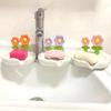 Creative Creative Floral Soap Box Flower Decor Plastic Storage Soap Rack New Soap Holder Home
