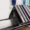 Black Vinyl Record Holder Carbon Steel Single Tier Record Holder Durable CD Record Display  Studio