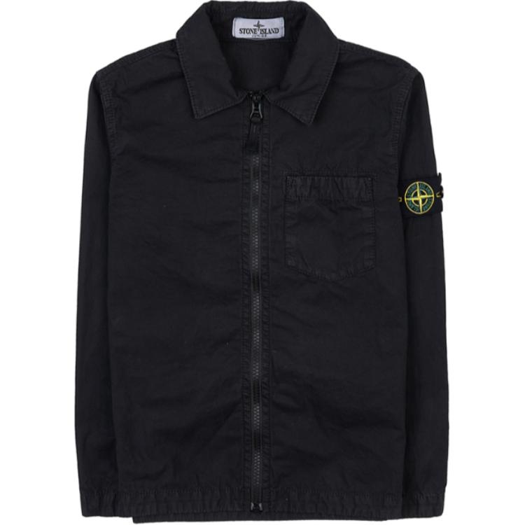 STONE ISLAND Куртка с нашивкой-логотипом Детские куртки Черный 791610102-V0129