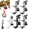 4Pcs Christmas Stocking Hangers Mantel Holders Strong Load-bearing Adjustable Design Fireplace