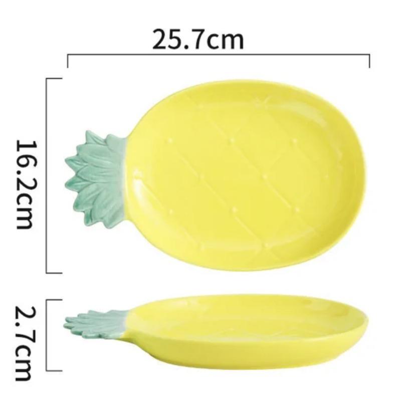 European Lemon Shape Dinner Plate Creative Cute Sauce Dish Ceramic Kitchen Tableware Dessert Breakfast Plate Rice Soup Bowl