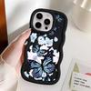 Мягкий чехол для телефона для iPhone 11 13 16 Pro Max 14 17 Air XR 12 15 Plus 8 INS Ретро Бабочка