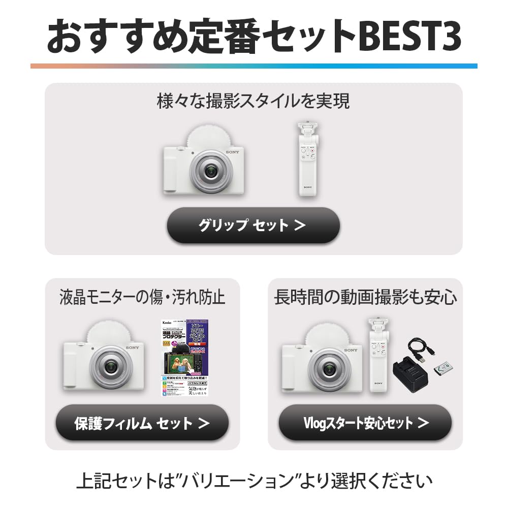 Sony Vlog Camera VLOGCAM Digital Camera Video Selfie Body Windscreen Included 20mm Single Focus Lens White W / / / / / / ZV-1F / / / F2.0 / / ZV-1F