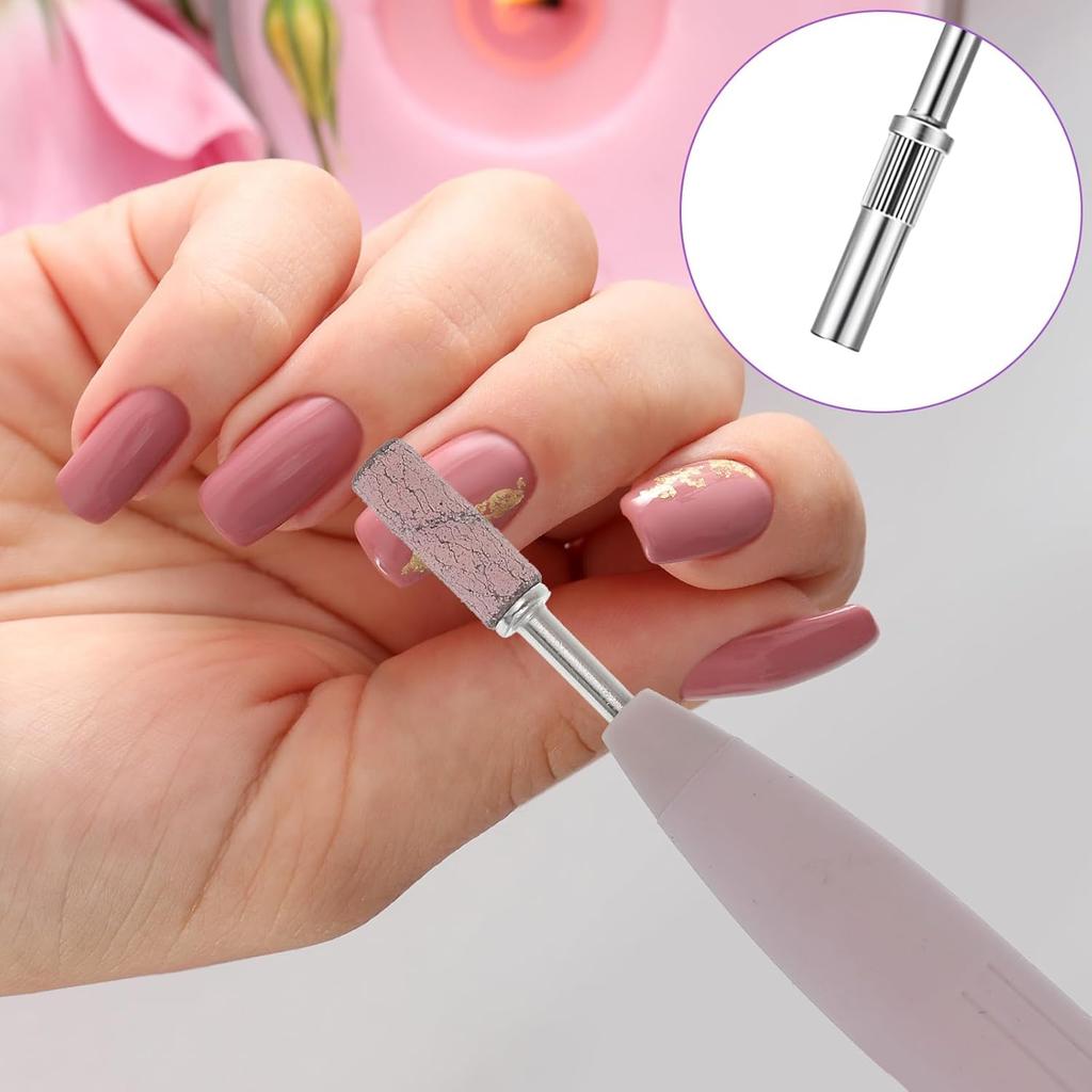 12 шт. Мандрели для фрезерных станков для ногтей, Мандрели для маленьких шлифовальных колец, Мини-мандрель 3,1 мм 3/32" для акриловых ногтей, Инструмент для маникюра и педикюра