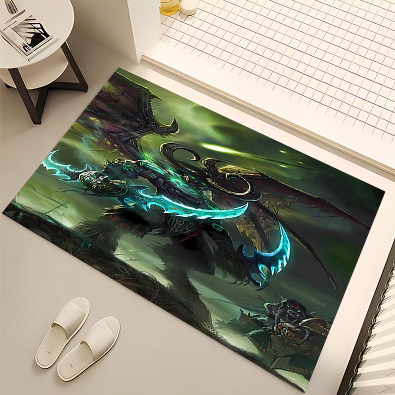1pc World of Warcraft characters1 Print Area Rug - Soft, Washable Non-Slip Indoor Mat, Living Room, Home Office Decorative Rug,Office Decorative