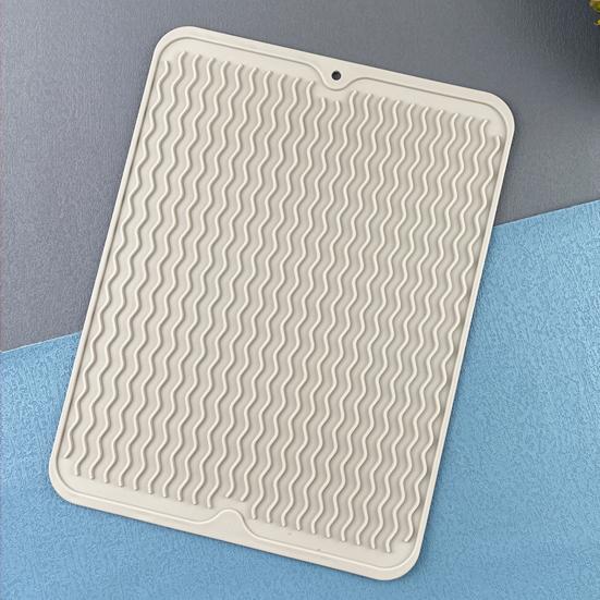 Silicone Drain Mat Anti-slip Base Food Grade Easy To Clean Cookware Drying Tray Air Circulation Drain Mat
