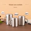 LETGANT Double-Layer Insulated 304 Stainless Steel Mug with Lid (2-Pack)