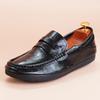 Туфли Doudou из натуральной кожи мужские туфли 2025 новые лоферы трендовые туфли мужские корейская версия универсальные туфли на одном ходу повседневные кожаные туфли