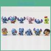 Pvc 12pcs Stitch Action Figures Model Toy Decoration Gifts Cartoon Ornament