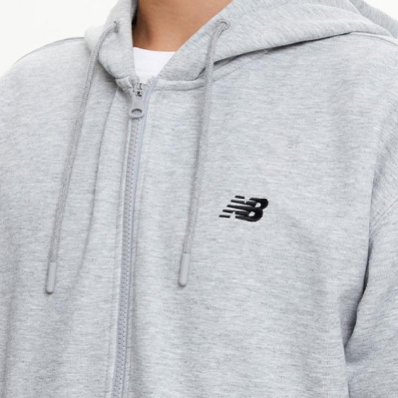 New Balance Толстовка с капюшоном Uni Essential Small Logo на молнии Nbmdfco103 2 типа 1 упаковка