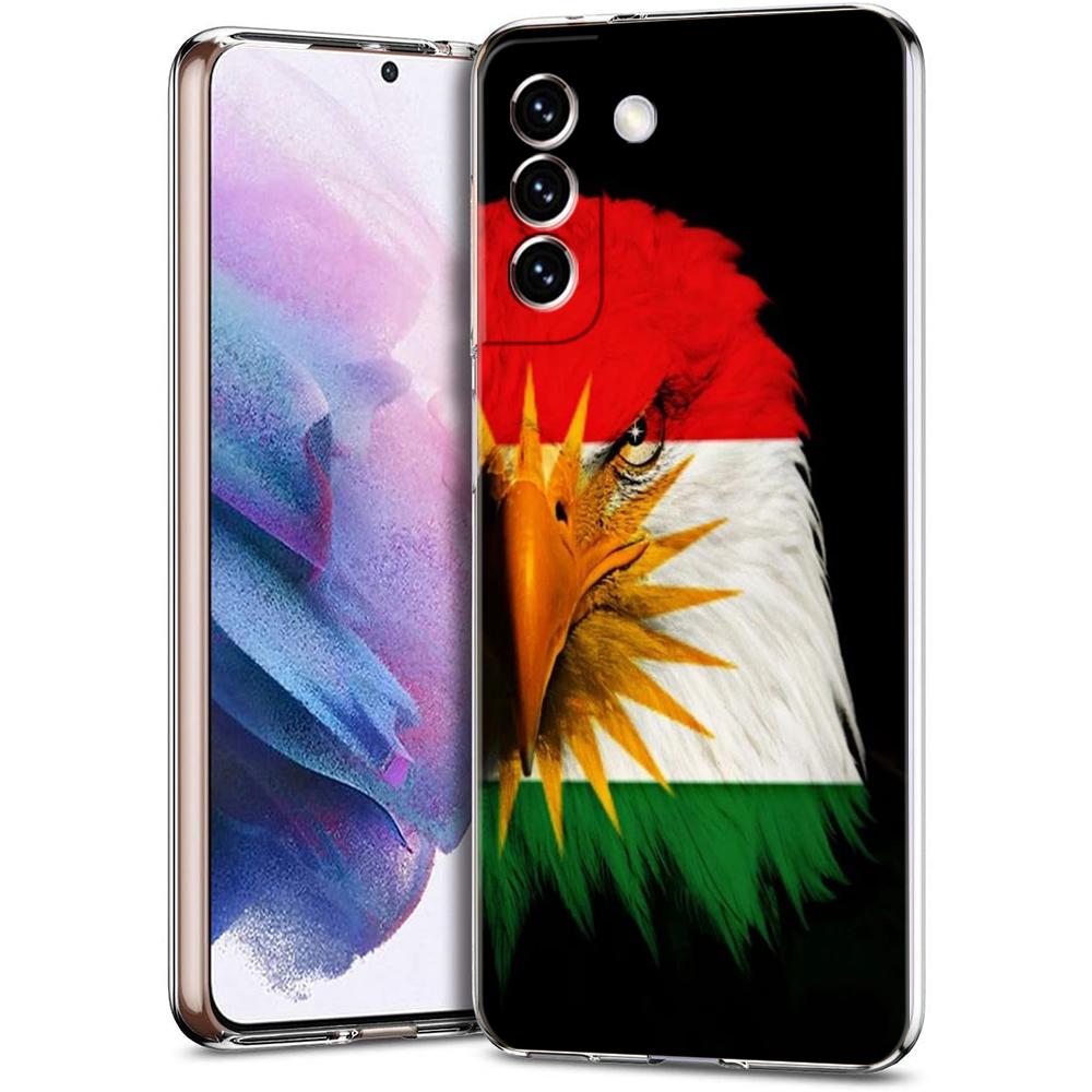 Чехол для телефона с флагом Курдистана для Samsung Galaxy S23 S20 FE S22 S21 Ultra M21 M22 M32 S10 S10E S9 S8 Plus 5G Прозрачный корпус
