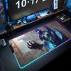 Omen valorant Коврик для мыши RGB Игровой коврик для мыши Большой светодиодный коврик Настольный коврик для ПК Светящийся коврик для мыши Большие коврики для клавиатуры Настольный ковер С