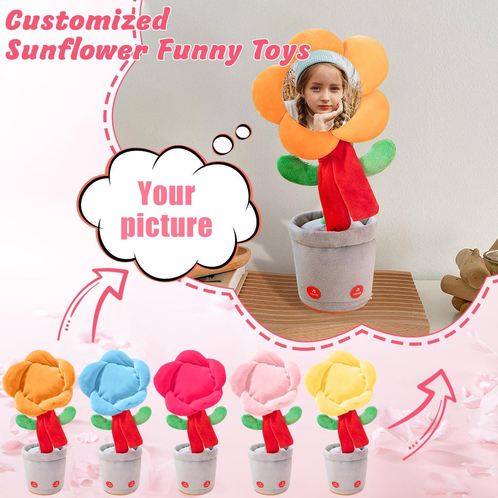 Персонализированные поющие и танцующие игрушки-подсолнухи