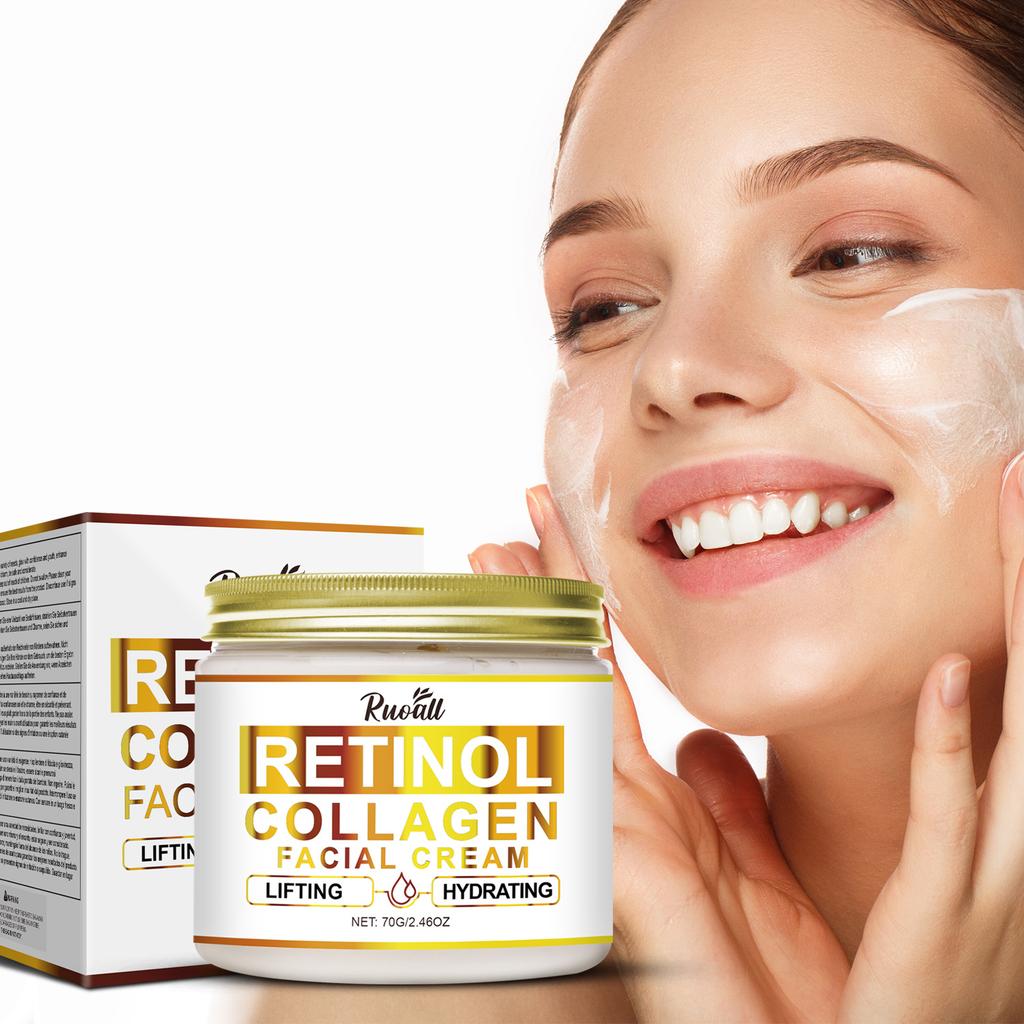 Clear Jar Lifting & Firming Fine Lines Retinol Collagen Face Cream 70g Moisturize and Brighten Skin Tone Revitalize and Nourish Hydrate