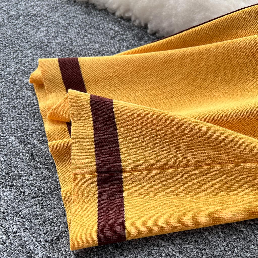 Женские шикарные трикотажные комплекты из двух предметов с рукавами-лодочками, в стиле пэчворк, с круглым вырезом, с разрезом, с высокой посадкой, широкие брюки, модные летние комплекты