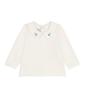 Petit Bateau Блузка с длинным рукавом A0COO 12 месяцев 74см Молочно-белый