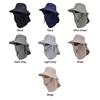 Lightweight Detachable Face Cover Hat Water-Resistant Fishing Hat  for Women & Men