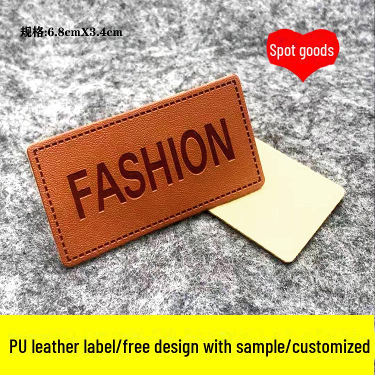 PU Leather Labels for Men's, Women's, & Children's Apparel, Jeans, Shoes, and Bags