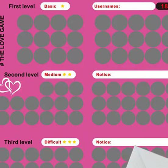 Пары Скретч-и-открой Плакат Взрослые Игры Любовь Скретч-Плакат с Конвертом