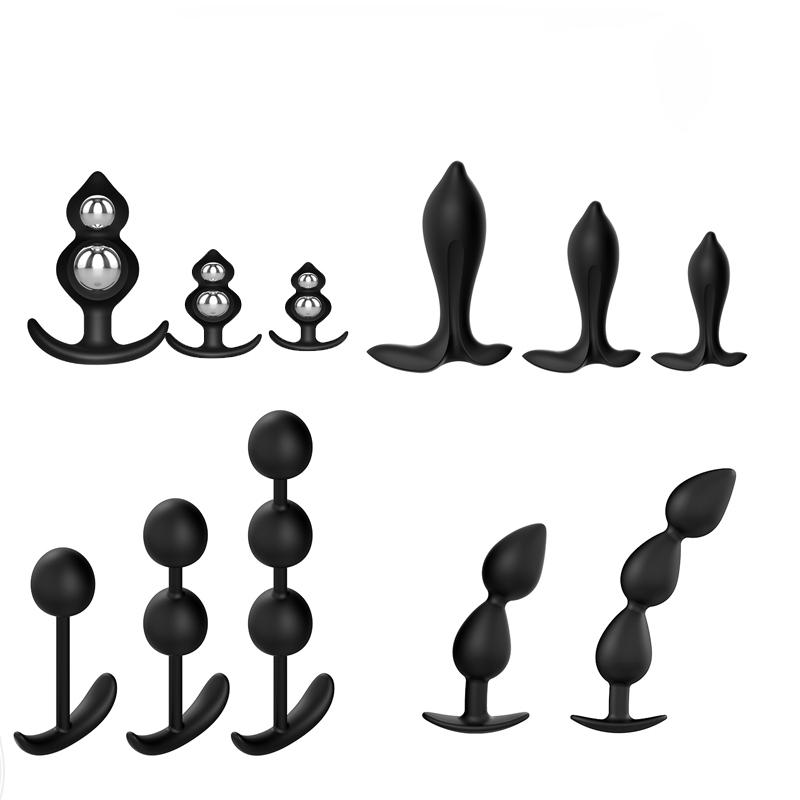 Hot Selling Wearable Anal Plugs With Steel Balls Analplug Buttplug Butplug Fake Dildo For Women Men Anal Beads Adult 18 +Sextoys