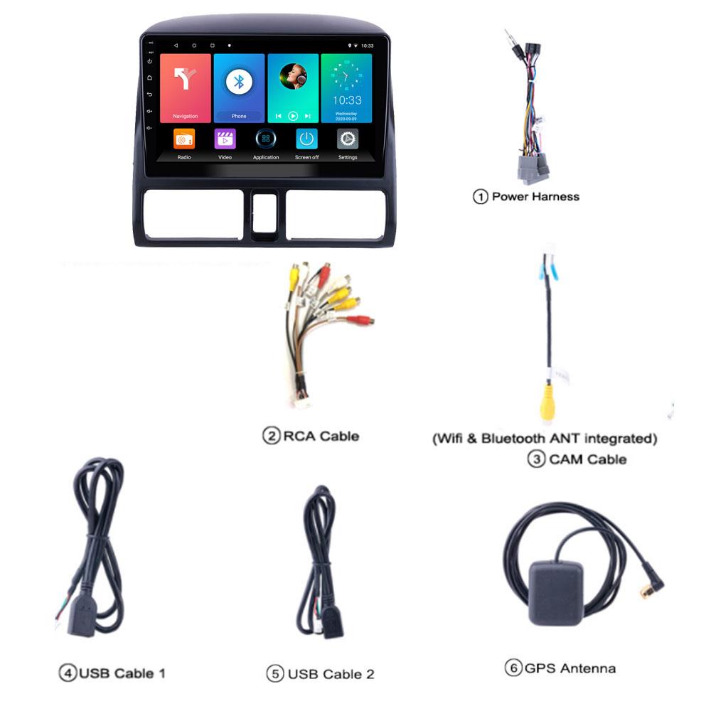 icreative Автомобильная стереосистема 2 Din Android для Honda CRV CR-V 2001-2006, автомобильное радио, мультимедийный плеер, навигация, WIFI, FM BT, GPS, автомагнитола, головное устройство