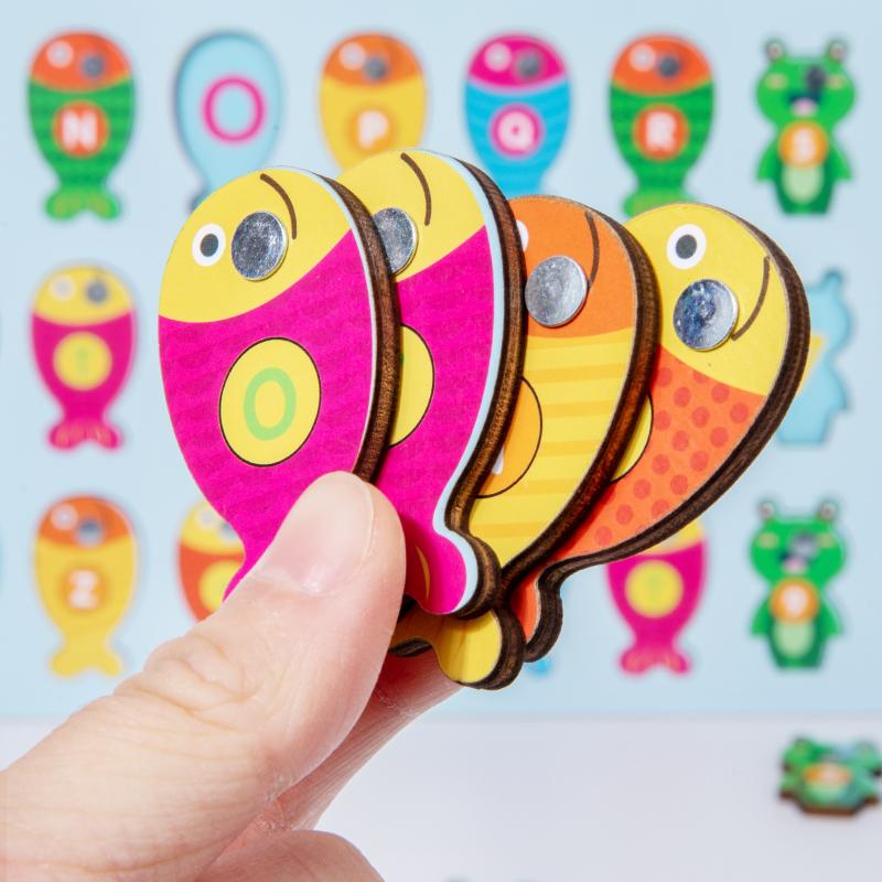 Магнитная Деревянная Монтессори Многофункциональная Доска для Сопоставления Цифры Алфавит Познание Пазл Дошкольное Обучение Развивающие Игрушки