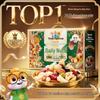 Three Squirrels Pure Nuts: 750g Mixed Dried Fruits & Nuts (30 Packs) - Healthy Breakfast Snack Gift
