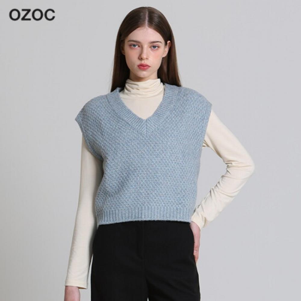 Вязаный жилет Ozoc с V-образным вырезом