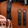 Крючки из искусственной кожи для автомобильных зажимов для хранения вещей, держатель-органайзер для подголовника переднего сиденья, автомобильные вешалки для крепления, аксессуары для салона автомобиля
