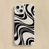 Black Wave Pattern Print Tpu Phone Case For Xiaomi Mi 14T 13T 12T Pro 14 13 12 11 Lite 5G NE Poco F6 F5 X5 M6 Pro 4G Soft Cover