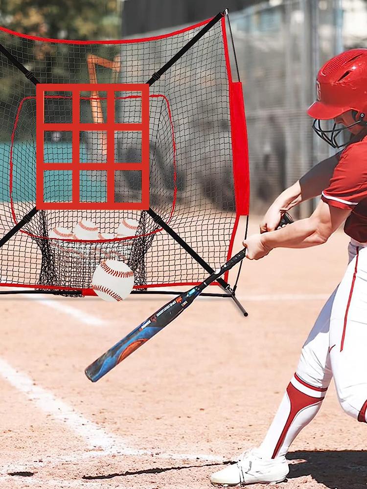 Strike Zone Target Adjustable Baseball Softball Pitching Target Baseball Pitching Net Training Aids for Baseball Softball Net