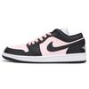 Air Jordan 1 Низкие Винтажные Баскетбольные Кроссовки Устойчивые к Скольжению и Истиранию Женские Черно-Розовые DC0774-101(Команда59-)