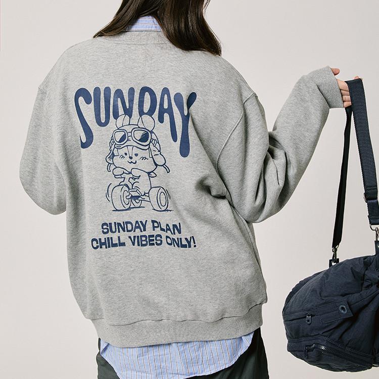 Толстовка BT21 MANG BASIC серая (M-L)