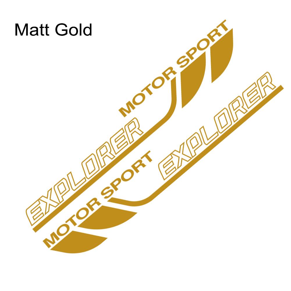 Для Ford Explorer 2 шт. гоночный автомобиль стильные боковые наклейки на дверь авто виниловая пленка наклейка тюнинг