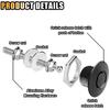 4X Car Hood P Push Button Bonnet Kit Aluminum Alloy Quick Release Latch Lock
