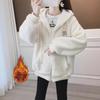 Women's Fleece Hooded Cardigan - New Autumn/Winter Thick Lamb Fleece Style