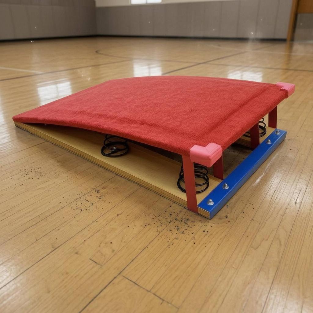 Flex Launch Board Layered Wood Jump Launch Board Sports Equipment Reinforced Base Metal Fittings