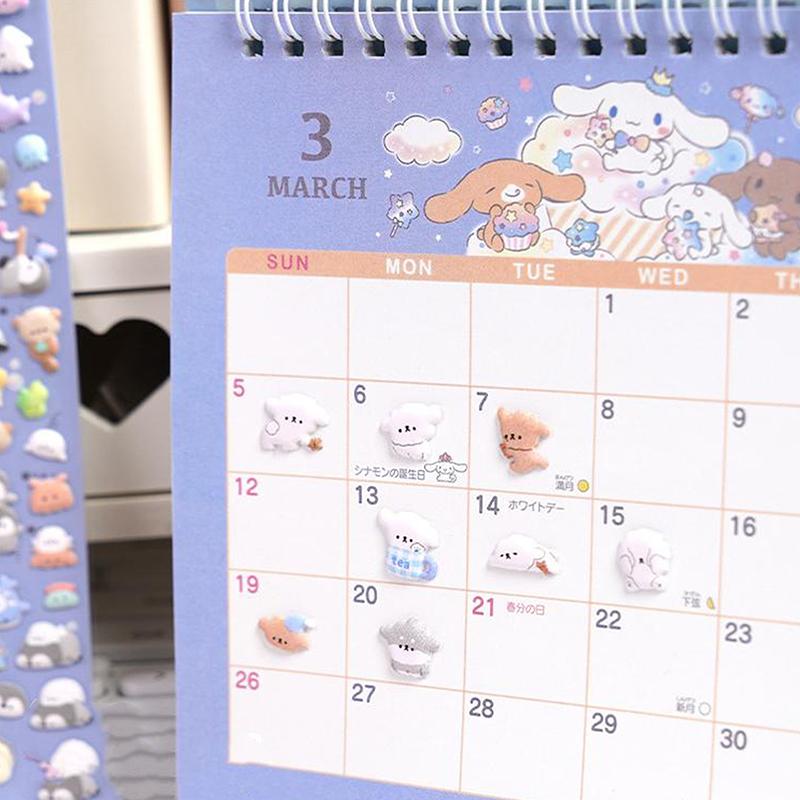 Kawaii Мини Животные Мультфильм 3D Пушистые Наклейки Милый Diy Журнал Чехол Для Телефона Канцелярские Наклейки Diy Украшения Наклейки