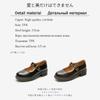 Fashion 2024 New Small Leather Shoes Women's Round Toe High-heeled Retro Leather British College Style Women's Shoes Mary Jane Shoes