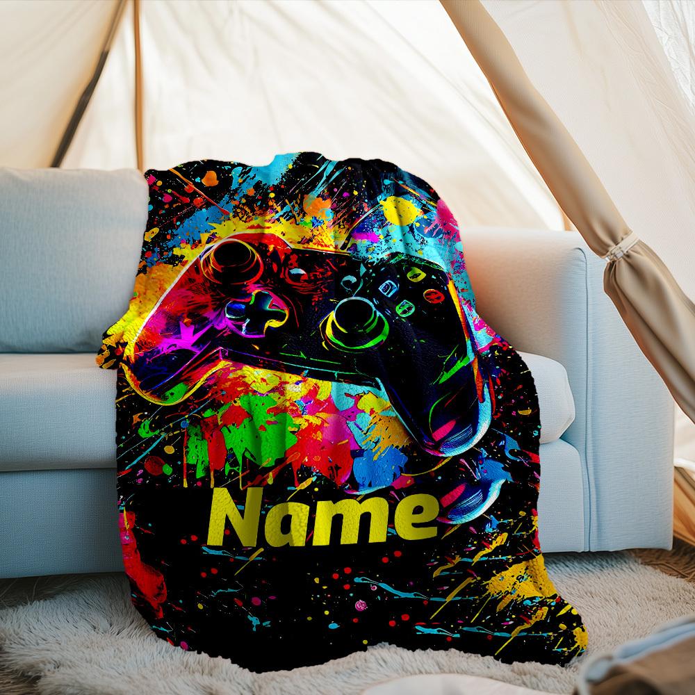 Outdoor Customize Your Name Blanket Comfortable Soft Lightweight Allseason Multipurpose Blanket For Travel Camping Picnics Sofa Office Bed Living Room