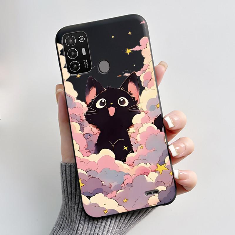 Чехол для ZTE Blade A52 Чехол для ZTE BladeA52 Задняя крышка Силиконовый Мягкий Черный ТПУ Роскошный Дракон Милый Крутой Мальчики Девочки Бампер Накладка на Телефон
