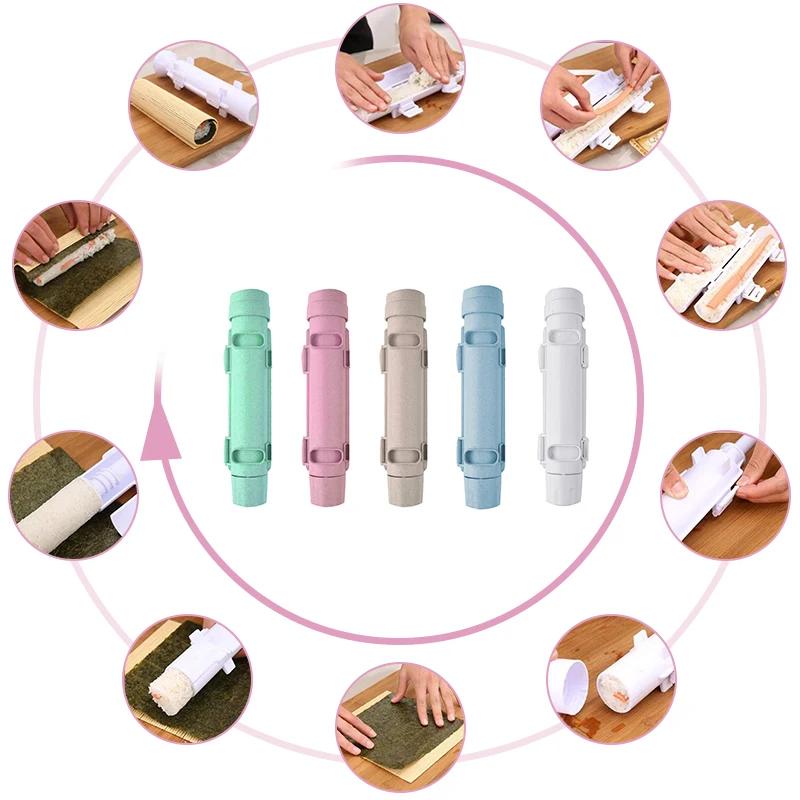 Быстрый суши-роллер, форма для риса, базука, овощное мясо, кухонные гаджеты, инструмент для роллинга, самодельная машина для приготовления суши, аксессуары для бенто