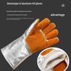High-Temp Fireproof Aluminum Foil Heat-Resistant Gloves
