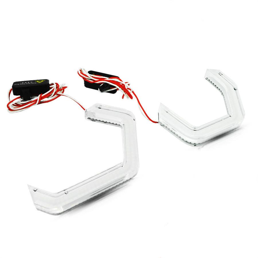 For BMW F82 F80 F32 F30 E90 M3 M4 M5 Halo Lights Crystal LED Angel Eye Rings ×4