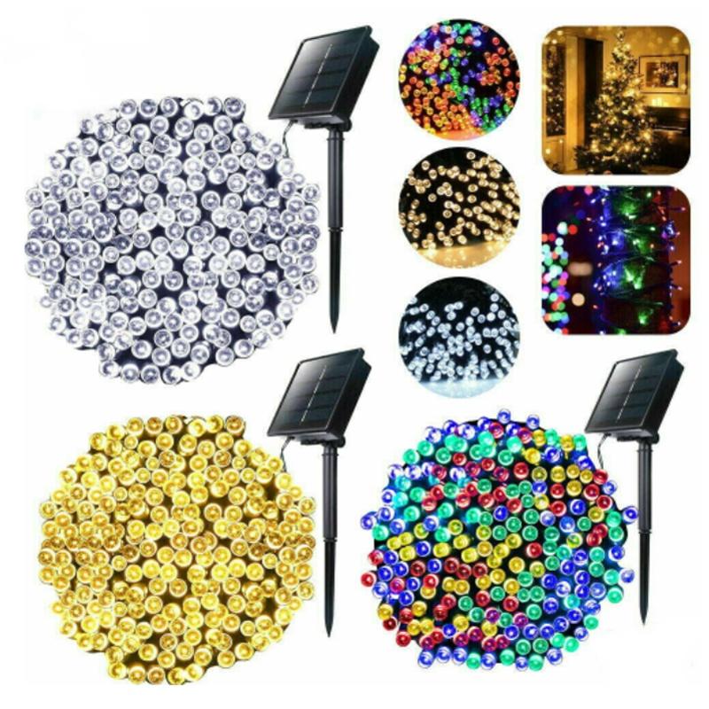 Solar Led String Lights Waterproof Copper Wire Outdoor Garden Decoration