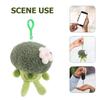 CALLARON Cute Broccoli Plush Keychain, Bag Charm, Plush Pendant, Velvet Fabric & PP Cotton, Versatile Backpack Decoration, 19cm, Lightweight, 70g